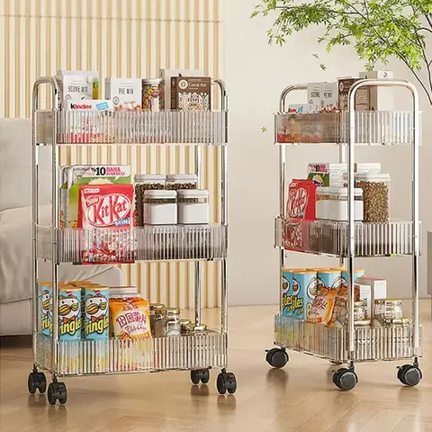 Carrito organizador móvil multinivel con ruedas